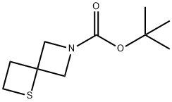 tert-Butyl 1-thia-6-azaspiro[3.3]heptane-6-carboxylate Struktur