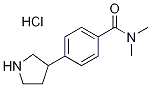 N,N-dimethyl-4-(pyrrolidin-3-yl)benzamide hydrochloride Struktur