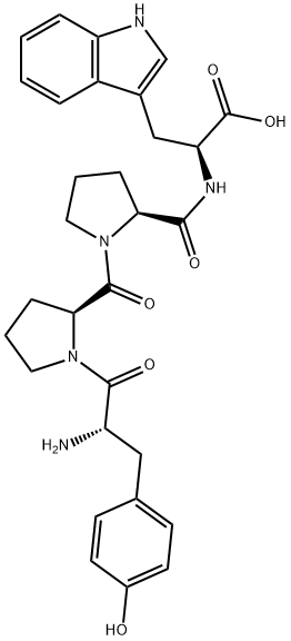 H-TYR-PRO-PRO-TRP-OH Struktur