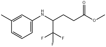 Methyl 5,5,5-trifluoro-4-(M-tolylaMino)pentanoate Struktur