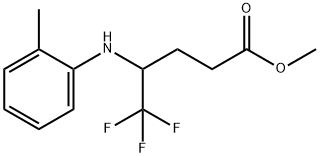 Methyl 5,5,5-trifluoro-4-(o-tolylaMino)pentanoate Struktur