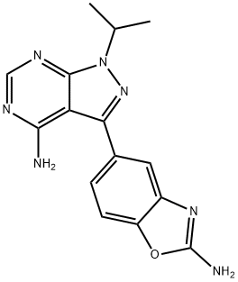 5-(4-aMino-1-isopropyl-1H-pyrazolo[3,4-d]pyriMidin-3-yl)benzo[d]oxazol-2-aMine