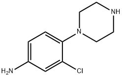 3-chloro-4-(piperazin-1-yl)aniline Struktur