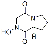 Pyrrolo[1,2-a]pyrazine-1,4-dione, hexahydro-2-hydroxy-, (S)- (9CI) Struktur