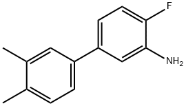 [1,1'-Biphenyl]-3-aMine, 4-fluoro-3',4'-diMethyl- Struktur