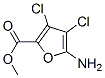 2-Furancarboxylicacid,5-amino-3,4-dichloro-,methylester(9CI) Struktur