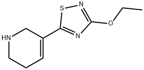 Pyridine, 3-(3-ethoxy-1,2,4-thiadiazol-5-yl)-1,2,5,6-tetrahydro- (9CI) Struktur