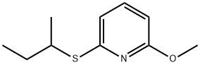 Pyridine, 2-methoxy-6-[(1-methylpropyl)thio]- (9CI) Struktur