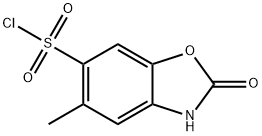 5-methyl-2-oxo-2,3-dihydro-1,3-benzoxazole-6-sulfonyl chloride(SALTDATA: FREE) Struktur