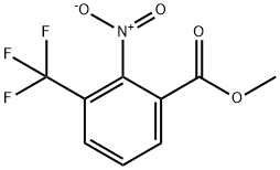 Benzoic acid, 2-nitro-3-(trifluoromethyl)-, methyl ester Struktur