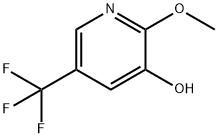 3-Hydroxy-2-methoxy-5-(trifluoromethyl)pyridine Struktur