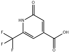 2-Hydroxy-6-(trifluoromethyl)isonicotinic acid Struktur