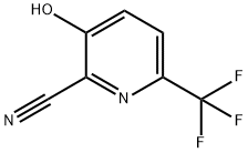 3-Hydroxy-6-(trifluoromethyl)pyridine-2-carbonitrile Struktur