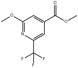 Methyl 2-methoxy-6-(trifluoromethyl)isonicotinate Struktur