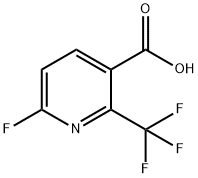 6-fluoro-2-(trifluoromethyl)nicotinic acid Struktur