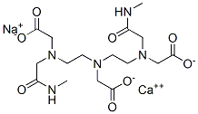 calcium sodium 2-[bis[2-(carboxymethyl-(methylcarbamoylmethyl)amino)ethyl]amino]acetic acid Struktur