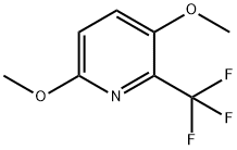 3,6-Dimethoxy-2-(trifluoromethyl)pyridine Struktur