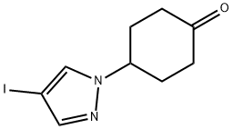 4-(4-iodopyrazol-1-yl)cyclohexanone Struktur