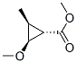 Cyclopropanecarboxylic acid, 2-methoxy-3-methyl-, methyl ester, (1alpha,2beta,3beta)- Struktur