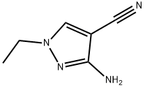 3-AMINO-1-ETHYL-1H-PYRAZOLE-4-CARBONITRILE Struktur