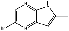 2-Bromo-6-methyl-5H-Pyrrolo[2,3-b]pyrazine Struktur