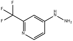 1-(2-(trifluoroMethyl)pyridin-4-yl)hydrazine Struktur