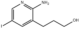 3-(2-Amino-5-iodopyridin-3-yl)propan-1-ol Struktur