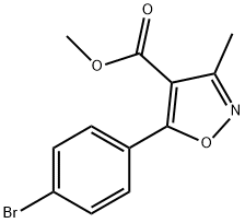 4-Isoxazolecarboxylic acid, 5-(4-broMophenyl)-3-Methyl-, Methyl ester Struktur