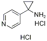 CyclopropanaMine, 1-(4-pyridinyl)-, hydrochloride (1:2) Struktur