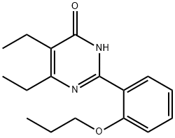 4(3H)-Pyrimidinone, 5,6-diethyl-2-(2-propoxyphenyl)- Struktur