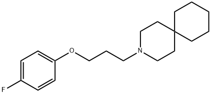 3-[3-(p-Fluorophenoxy)propyl]-3-azaspiro[5.5]undecane Struktur