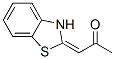 2-Propanone,1-(2(3H)-benzothiazolylidene)-,(E)-(9CI) Struktur