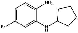 4-bromo-N2-cyclopentyl-1,2-benzenediamine Struktur