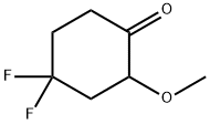 4,4-Difluoro-2-Methoxy-cyclohexanone Struktur