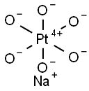 Disodium hexahydroxoplatinate Struktur