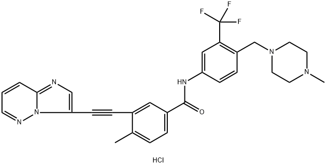 Ponatinib tris-hydrochloride Struktur