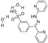 2-(3-sulfobenzoyl)pyridine 2-pyridylhydrazone dihydrate Struktur