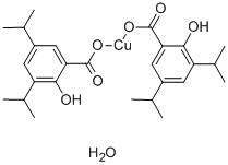 COPPER(II) 3,5-DIISOPROPYLSALICYLATE HYDRATE Struktur