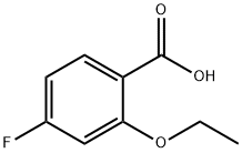 2-Ethoxy-4-fluorobenzoic acid Struktur