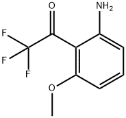 3-Methoxy-2-(trifluoroacetyl)aniline,3-Amino-2-(trifluoroacetyl)anisole,1-(2-Amino-6-methoxyphenyl)-2,2,2-trifluoroethan-1-one Struktur