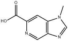 1-Methyl-1H-imidazo[4.5-c]pyridine-6-carboxylic Acid Struktur