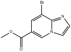 Methyl 8-bromo-imidazo[1,2-a]pyridine-6-carboxylate Struktur