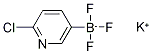 Potassium 6-chloropyridine-3-trifluoroborate Struktur