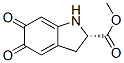 1H-Indole-2-carboxylicacid,2,3,5,6-tetrahydro-5,6-dioxo-,methylester,(2S)-(9CI) Struktur