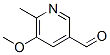 3-Pyridinecarboxaldehyde, 5-methoxy-6-methyl- (9CI) Struktur