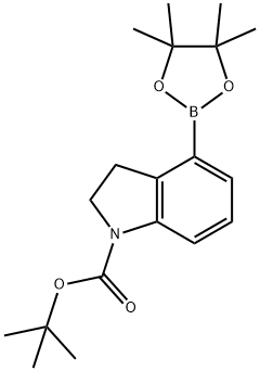 tert-Butyl 4-(4,4,5,5-tetraMethyl-1,3,2-dioxaborolan-2-yl)indoline-1-carboxylate|1H-吲哚-1-甲酸, 2,3-二氫-4-(4,4,5,5-四甲基-1,3,2-二氧雜環(huán)己硼烷-2-基)-, 1,1-二甲基乙酯