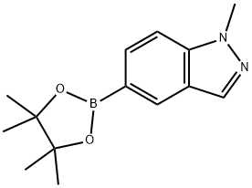 1H-Indazole, 1-methyl-5-(4,4,5,5-tetramethyl-1,3,2-dioxaborolan-2-yl)- Struktur