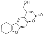 4-hydroxymethyltetrahydrobenzopsoralen Struktur