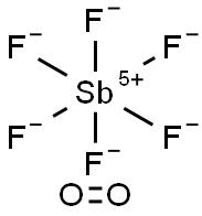 DIOXYGENYL HEXAFLUOROANTIMONATE Struktur