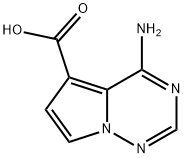 4-AMinopyrrolo[2,1-f][1,2,4]triazine-5-carboxylic acid Struktur